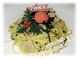 Mentaiko, Pork & Pickled Vegetables Spaghetti (明太子と豚からし高菜スパゲッティ)