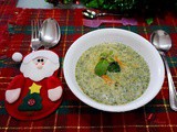 Minty Cream of Broccoli Soup for Christmas ( 薄荷西兰花奶油汤 )