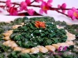 Pretty Chinese New Year Fu Gui Cai with Razor Clams (富贵菜炒鲍贝)