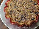 Blueberry Custard Pie with Streusel