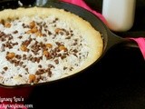 Caramel Coconut Chocolate Chip Skillet Cookie Pie