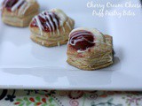 Cherry Cream Cheese Puff Pastry Bites