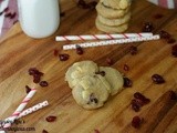 Chewy White Chocolate Cranberry Cookies