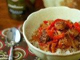 Crockpot Sausage, Peppers, and Onions