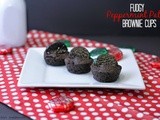 Fudgy, Peppermint Pattie Brownie Cups