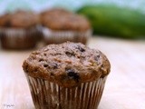 Low Fat Chocolate Zucchini Muffins