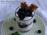 No-Bake Blueberry Cheesecake in a Jar