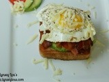 Open Faced Bacon, Avocado, and Egg Sandwiches