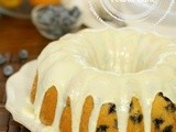 Orange Blueberry Buttermilk Pound Cake with Orange Glaze