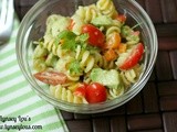 Pasta Salad with Creamy Lemon Balsamic Dressing