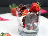 Personal Brownie and Fruit Trifles