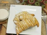 Pumpkin Cream Cheese Crescents with Maple Glaze