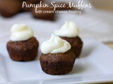 Pumpkin Spice Muffins with Cream Cheese Frosting