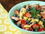 Quinoa Fruit Salad with Honey-Lime Dressing