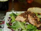 Salmon Salad with Candied Pecans