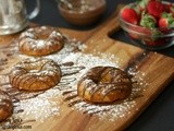 Strawberry Chocolate Chip Buttermilk Baked Doughnuts