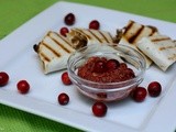 Wild Mushroom and Goat Cheese Quesadillas with Cranberry-Pecan Salsa