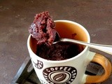 1 Min Chocolate Mug Cake - Eggless