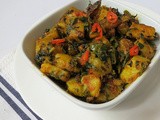 Aloo Methi /Potato and Fenugreek stir fry