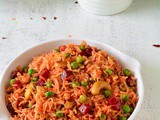 Beetroot Pea Pulao Recipe, How To Make Beet Pulao