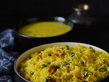 Bengali Mishti Pulao , Bengali Style Saffron and Nut pulao