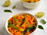 Cabbage and Carrot Sambharo