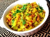 Cabbage and Potato fry