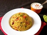 Daliya Upma /Cracked wheat and vegetable pulao