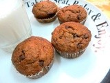 Eggless Banana chocolate Muffins