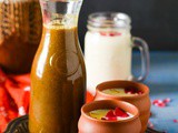 How to make Thandai Concentrate , Thandai Syrup Recipe