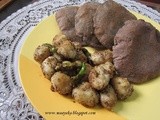 Kuttu Ki Poori and Arbi Fry