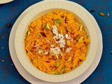 Meethe Chawal , Zarda Pulao In Pressure Cooker