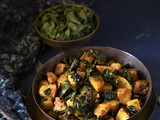 Moringa Leaves and Potato sabzi