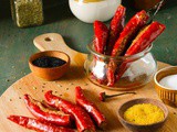 Stuffed Red Chili Pickle,Bharwa Laal Mirch Ka Achar