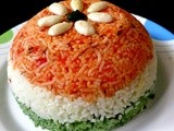 Tiranga Pulao / Vegetable Pilaf