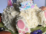 Chocolate Easter Bunny Birthday Cake