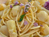 Creamy Lemon Spaghetti with Asparagus