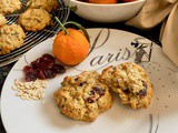 Oatmeal Breakfast Cookies with Hazelnut & Cranberry