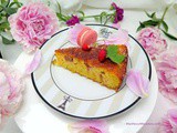 Rose Rhubarb Orange Cake