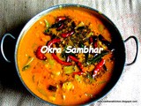 457: Vendakkai Sambhar/ Ladyfingers Sambhar/Okra Sambhar