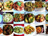 497: 35 Best Vegetarian Side Dish Dry Subzis For Rice , Chapatti, Poori