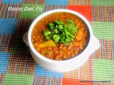 Brown Lentil fry/Masoor ki Daal