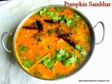 Pumpkin Sambhar/ Poosanikai Sambhar