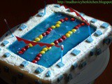 Swimming Pool Theme Cake