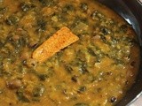 Black eyed peas Spinach  Dal | Alasandula Palakura Pappu