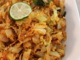 Cabbage Fry with Roasted Chana dal Powder | Indian Dry Curry's