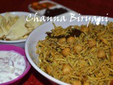 Channa / Chole Biryani