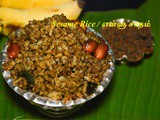 Ellu Sadam Recipe | How to make Black Sesame Seeds rice at home