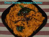 Onion Chutney without Coconut | How to make Vengaya Chutney | Hotel style onion chutney