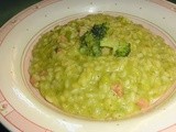 Risotto con broccoletti e pancetta